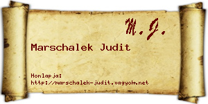 Marschalek Judit névjegykártya